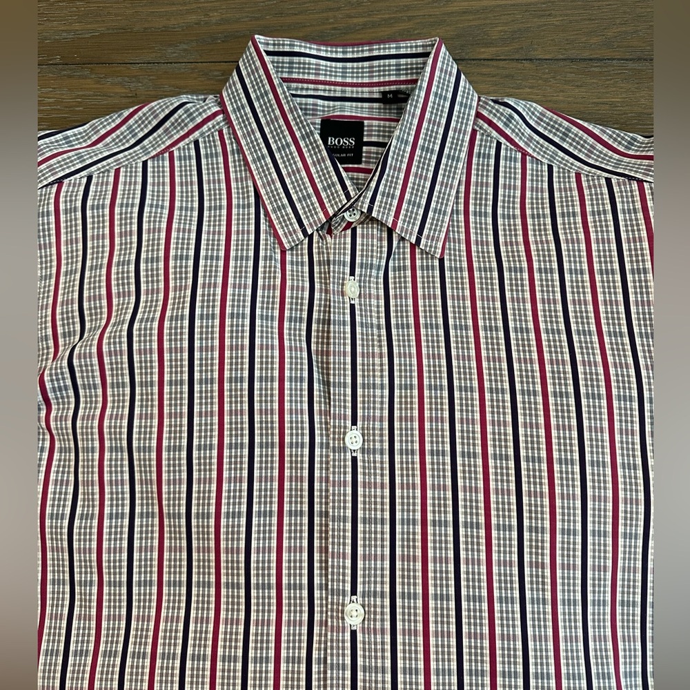 Hugo Boss Long Sleeve Shirt Size‎ M Regular Fit Gently Worn